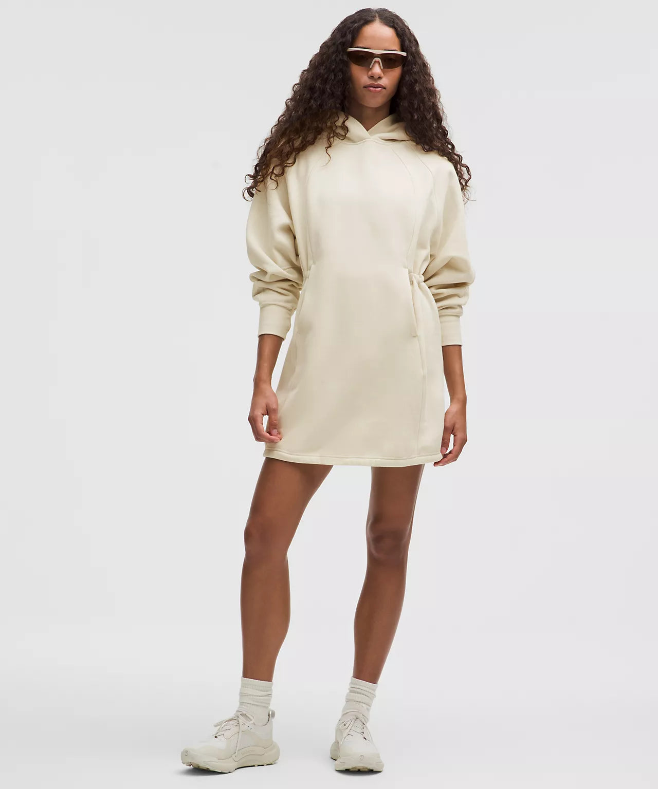 Scuba Hooded Sweatshirt Dress