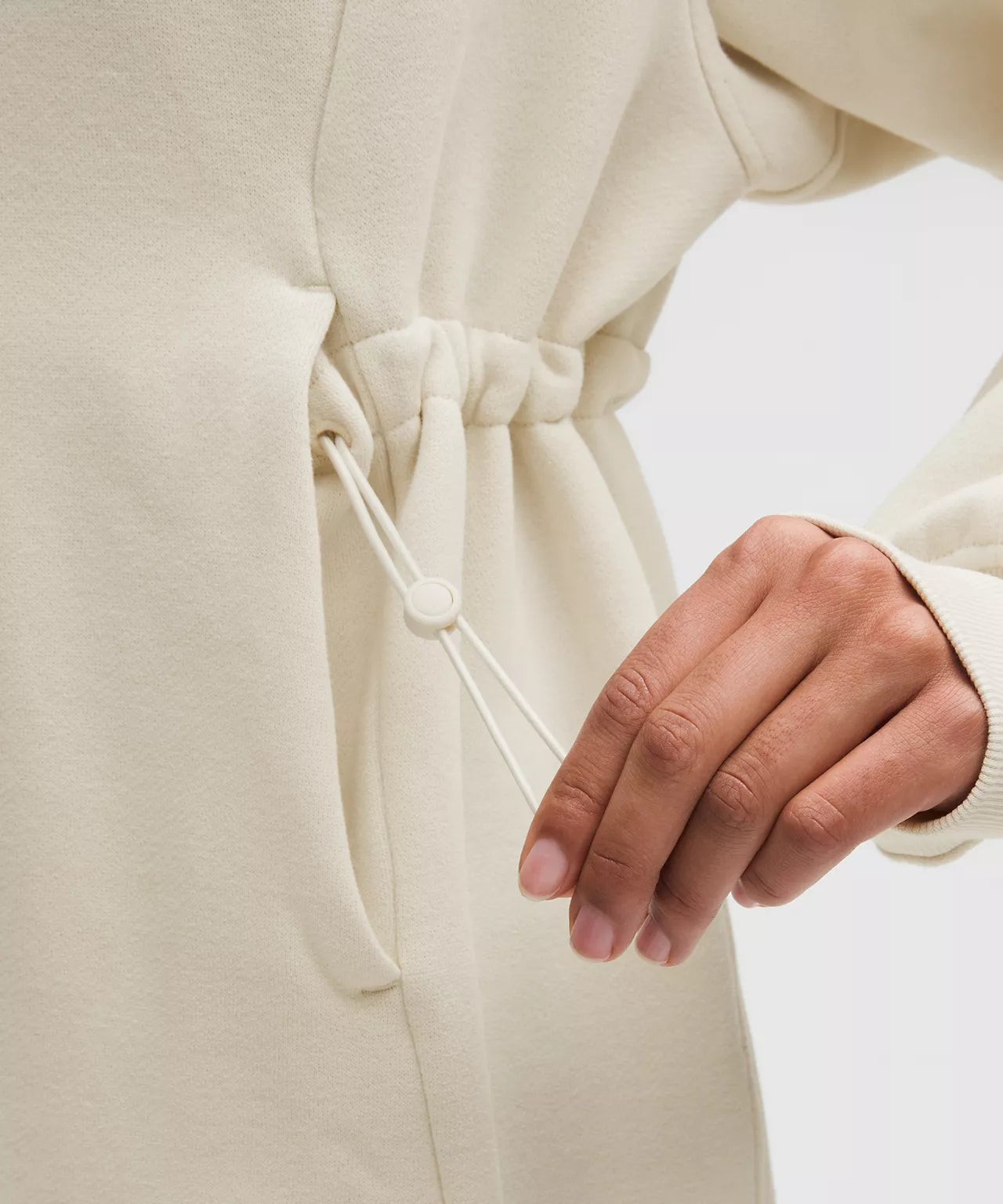 Scuba Hooded Sweatshirt Dress