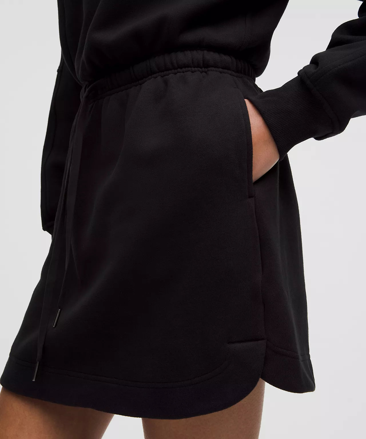 Scuba Cinch-Waist Mini Dress