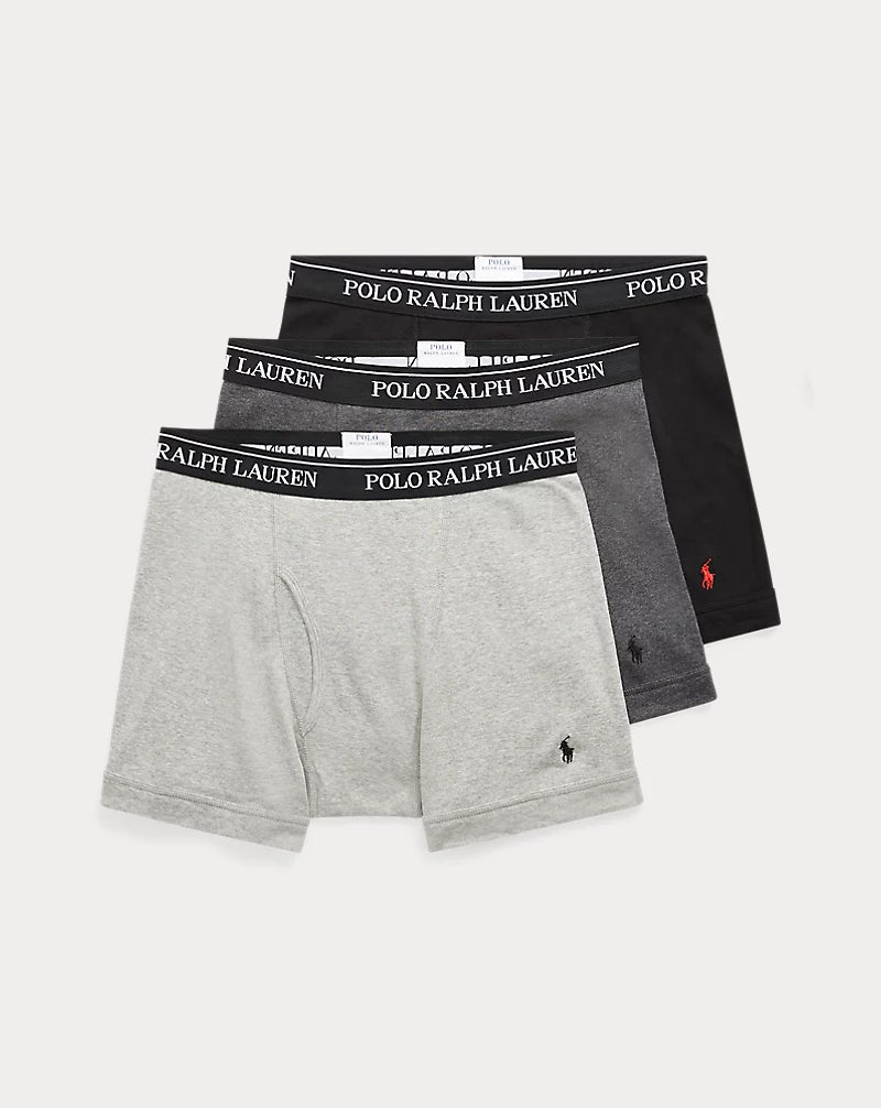 POLO Cotton Wicking Boxer Brief 3-Pack